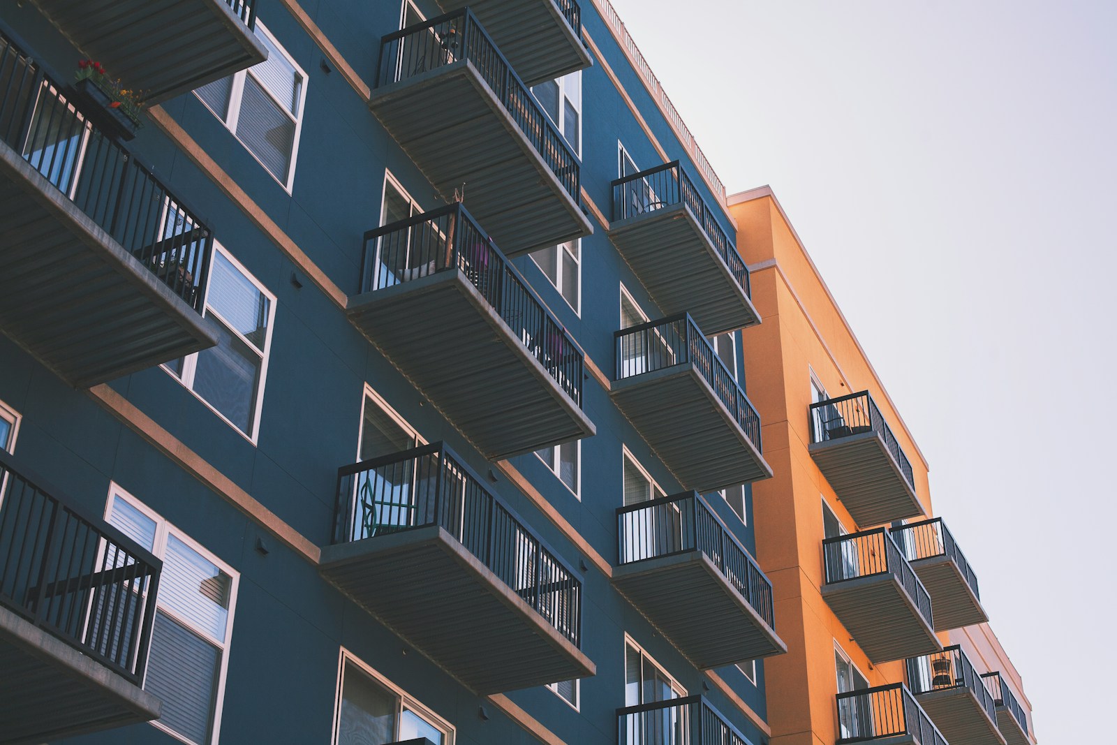 low angle view of building, apartment complex owners